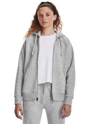 Zdjęcie produktu Bluza dresowa damska rozpinana z kapturem Under Armour UA Rival Fleece FZ Hoodie - szara