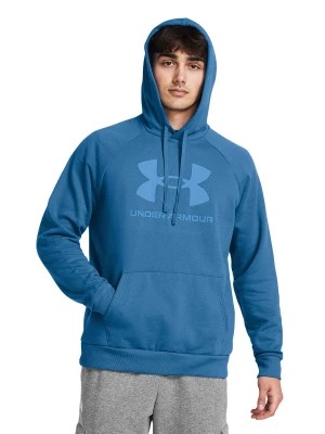 Zdjęcie produktu Bluza dresowa nierozpinana z kapturem męska Under Armour UA Rival Fleece Logo HD - niebieska