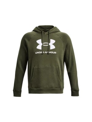 Zdjęcie produktu Bluza dresowa nierozpinana z kapturem męska Under Armour UA Rival Fleece Logo HD - oliwkowa/khaki