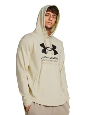 Zdjęcie produktu Bluza dresowa nierozpinana z kapturem męska Under Armour UA Rival Terry Graphic Hood - beżowa