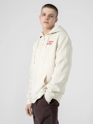 Zdjęcie produktu Bluza dresowa rozpinana z kapturem męska Outhorn - złamana biel