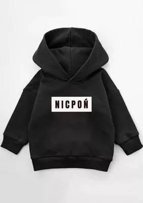 Zdjęcie produktu Bluza dziecięca z kapturem "Nicpoń" Black