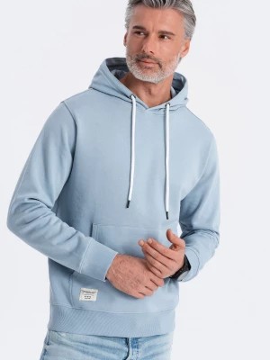 Zdjęcie produktu Bluza męska dresowa kangurka z kapturem - niebieska V7 OM-SSBN-0177
 -                                    S