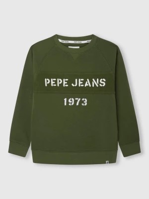 Zdjęcie produktu Pepe Jeans Bluza "Orson" w kolorze khaki rozmiar: 176