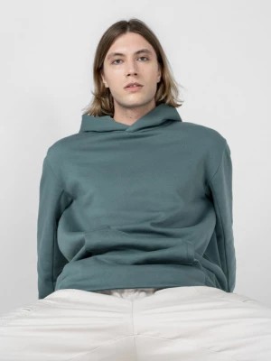 Zdjęcie produktu Bluza oversize z kapturem męska - oliwkowa OUTHORN