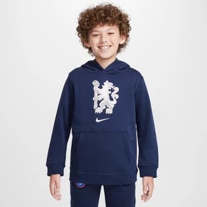 Zdjęcie produktu Bluza piłkarska z kapturem dla dużych dzieci (chłopców) Nike Chelsea F.C. Club - Niebieski