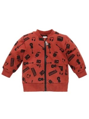 Zdjęcie produktu Bluza rozpinana dla niemowlaka z bawełny Let's rock czerwona Pinokio