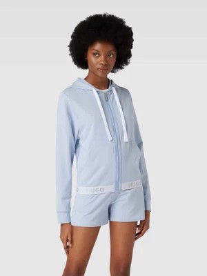 Zdjęcie produktu Bluza rozpinana z elastycznym paskiem z logo model ‘SPORTY’ HUGO