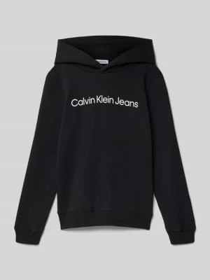 Zdjęcie produktu Bluza z kapturem i nadrukiem z logo model ‘SWIRL’ Calvin Klein Jeans