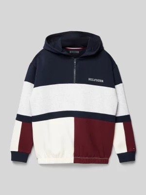 Zdjęcie produktu Bluza z kapturem i wyhaftowanym logo model ‘CLRBLOCK’ Tommy Hilfiger Kids