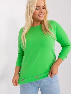 Zdjęcie produktu Bluzka damska z okrągłym dekoltem jasny zielony RELEVANCE