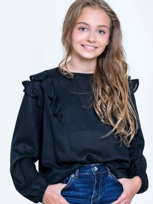 Zdjęcie produktu Bluzka dziewczęca z falbankami czarna Safie 906 BIG STAR