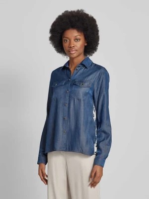Zdjęcie produktu Bluzka jeansowa z kieszeniami z patką na piersi Liu Jo White