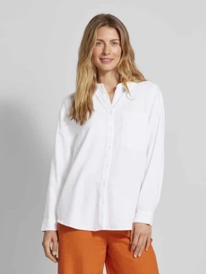Zdjęcie produktu Bluzka koszulowa lniana z kieszenią na piersi model ‘Ina’ Soyaconcept