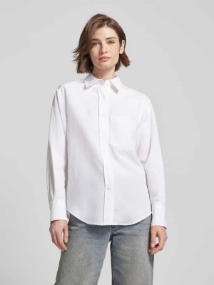 Zdjęcie produktu Bluzka koszulowa o kroju regular fit z dodatkiem lnu Calvin Klein Womenswear