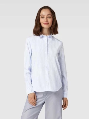 Zdjęcie produktu Bluzka koszulowa z bawełny ze wzorem w paski Gant