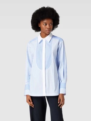 Zdjęcie produktu Bluzka koszulowa ze wstawką w kontrastowym kolorze model ‘Betallina’ Boss