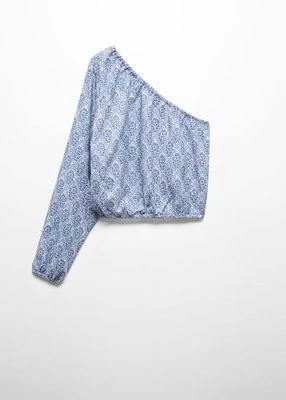 Zdjęcie produktu Bluzka na jedno ramię ze wzorem MANGO TEEN