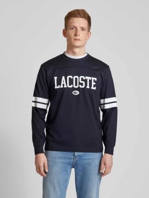 Zdjęcie produktu Bluzka o kroju classic fit z długim rękawem i nadrukiem z logo Lacoste