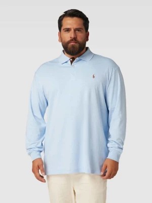 Zdjęcie produktu Bluzka PLUS SIZE z długim rękawem i kołnierzykiem polo Polo Ralph Lauren Big & Tall