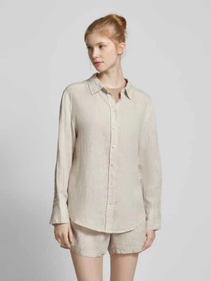 Zdjęcie produktu Bluzka z lnu w jednolitym kolorze Gina Tricot