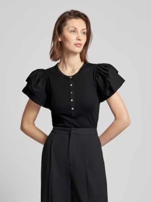 Zdjęcie produktu Bluzka z rękawami z falbanami model ‘CAMESON’ Lauren Ralph Lauren