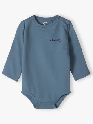 Zdjęcie produktu Body niemowlęce z długim rękawem z napisem - Be Happy Family Concept by 5.10.15.