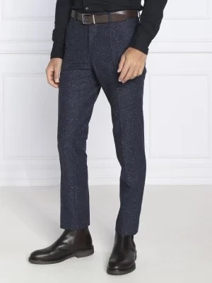 Zdjęcie produktu BOSS BLACK Wełniane spodnie H-Genius-224 | Slim Fit | z dodatkiem jedwabiu