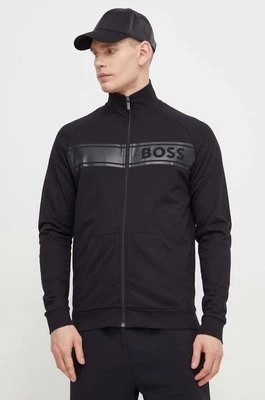 Zdjęcie produktu BOSS bluza bawełniana lounge kolor czarny z nadrukiem 50510629