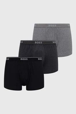 Zdjęcie produktu BOSS bokserki bawełniane 3-pack kolor szary