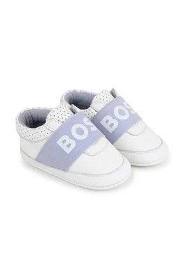 Zdjęcie produktu BOSS buty skórzane niemowlęce kolor biały