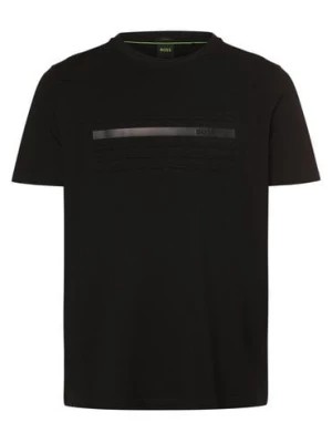 Zdjęcie produktu BOSS Green Koszulka męska - Tee 4 Mężczyźni Bawełna czarny jednolity,