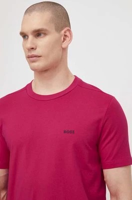 Zdjęcie produktu Boss Green t-shirt męski kolor różowy z nadrukiem