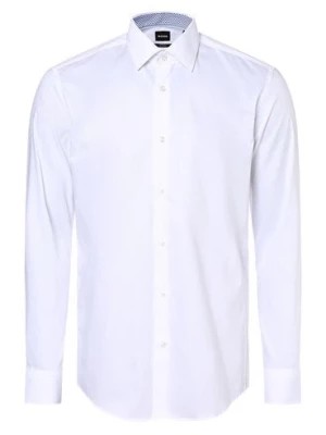 Zdjęcie produktu BOSS Koszula męska łatwa w prasowaniu Mężczyźni Slim Fit Bawełna biały jednolity,