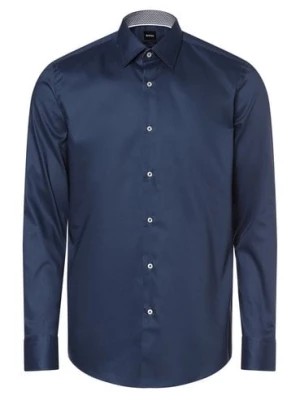 Zdjęcie produktu BOSS Koszula męska łatwa w prasowaniu Mężczyźni Slim Fit Bawełna niebieski jednolity,