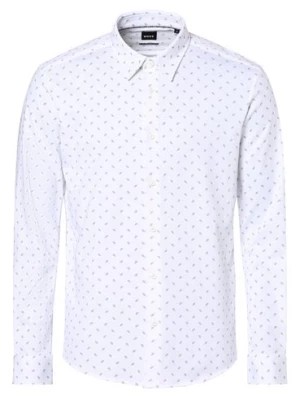 Zdjęcie produktu BOSS Koszula męska Mężczyźni Slim Fit biały wzorzysty,