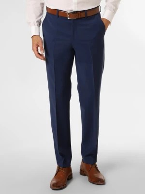 Zdjęcie produktu BOSS Męskie spodnie od garnituru modułowego Mężczyźni Regular Fit Sztuczne włókno niebieski jednolity,