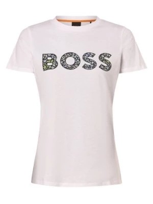 Zdjęcie produktu BOSS Orange Koszulka damska - C_Elogo_Filled Kobiety Bawełna biały nadruk,