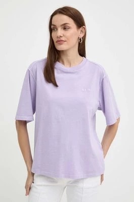 Zdjęcie produktu Boss Orange t-shirt bawełniany damski kolor fioletowy 50511711