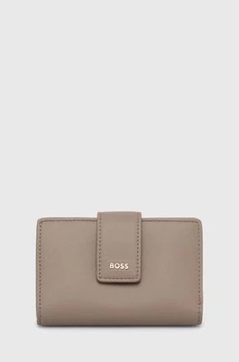 Zdjęcie produktu BOSS portfel damski kolor beżowy