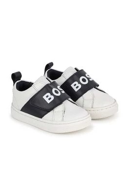 Zdjęcie produktu BOSS sneakersy skórzane dziecięce kolor biały