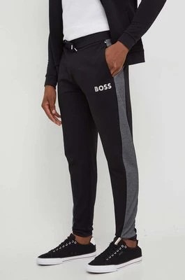 Zdjęcie produktu BOSS spodnie lounge kolor czarny wzorzyste