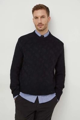 Zdjęcie produktu BOSS sweter wełniany męski kolor czarny lekki 50506033