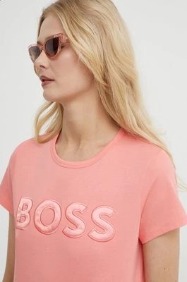 Zdjęcie produktu BOSS t-shirt bawełniany damski kolor fioletowy 50514967CHEAPER