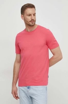 Zdjęcie produktu BOSS t-shirt męski kolor różowy gładki 50452680