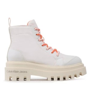 Zdjęcie produktu Botki Calvin Klein Jeans Toothy Combat Boot Softny YW0YW00948 Biały