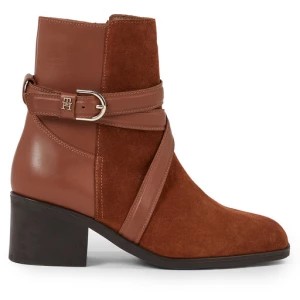 Zdjęcie produktu Botki Tommy Hilfiger Elevated Essential Midheel Boot FW0FW07515 Brązowy