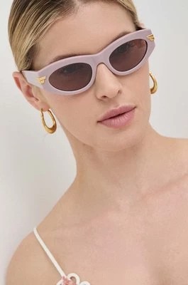 Zdjęcie produktu Bottega Veneta okulary przeciwsłoneczne damskie kolor różowy