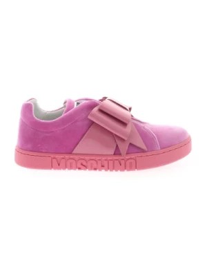 Zdjęcie produktu Bow Velvet Sneakers - Różowe Moschino
