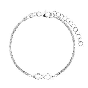 Zdjęcie produktu Bransoletka srebrna - nieskończoność - Sempre Sempre - Biżuteria YES